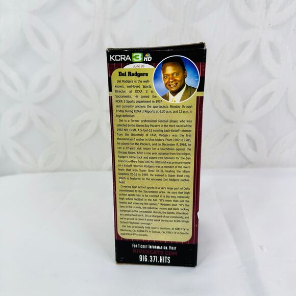 Del Rodgers Sacramento River Cats 2008 Collector's Edition‎ Bobblehead KCRA 3 - Picture 3 of 9
